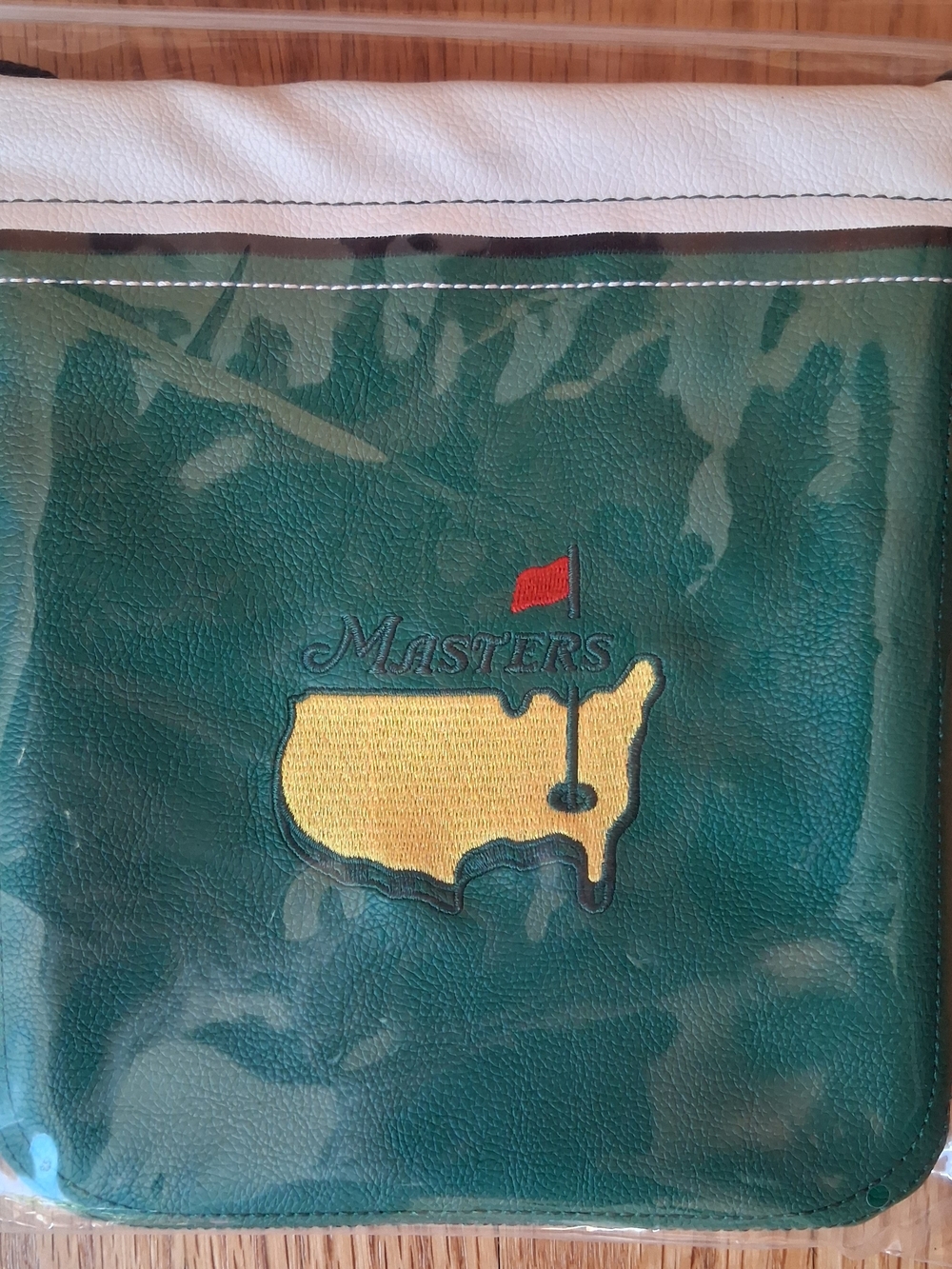 NWT The Masters Golf Tournament Green White Valuables Pouch Augusta National